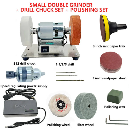 ✨Multi-functional  Small Grinder New Electric Benchtop Sander