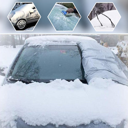 💥Windshield Anti-Snow & Anti-Frost Cover with Mirror Protection – Ready-to-Drive in Any Weather!🔥