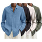 👕Versatile Choice🌞Men's Linen Long Sleeve Shirt👔