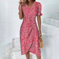 🌷Women's floral v-neck printed dress🍃