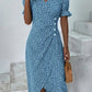 🌷Women's floral v-neck printed dress🍃