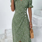 🌷Women's floral v-neck printed dress🍃