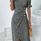 🌷Women's floral v-neck printed dress🍃