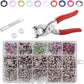 🔥LAST DAY PROMOTION - 50%OFF🔥100pcs Invisible Colored Metal Buckle & 1 Count Manual Pressure Pliers