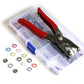 🔥LAST DAY PROMOTION - 50%OFF🔥100pcs Invisible Colored Metal Buckle & 1 Count Manual Pressure Pliers