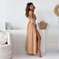 💖👗Limited Sale 50% OFF🌹 Women’s Elegant Sexy V Neck Side Slit Dress - Show Off Your Charming Curves, Radiate Elegance!