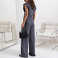 🌸【Spring Specials】Women’s Elegant Solid Color Two-Piece Set 🌸 | Sculpting High-Waist Pants + Bustier Top | Wrinkle-Free Fabric