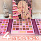 Vibrant Beaded Matte Eyeshadow Highlight Blush Palette