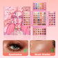 Vibrant Beaded Matte Eyeshadow Highlight Blush Palette