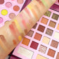 Vibrant Beaded Matte Eyeshadow Highlight Blush Palette