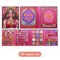 Vibrant Beaded Matte Eyeshadow Highlight Blush Palette