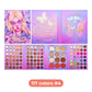 Vibrant Beaded Matte Eyeshadow Highlight Blush Palette