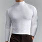 🔥 Men's High Neck Slim Fit T-Shirt - Stretchy & Breathable for Gym or Casual, Modern Style & Comfort 🏃‍♂️📦