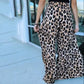 Fashion Leopard Print Loose Wide Leg Pants