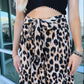 Fashion Leopard Print Loose Wide Leg Pants