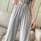 Casual Cool Feeling Drawstring Wide Leg Pants