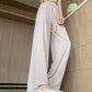 Casual Cool Feeling Drawstring Wide Leg Pants