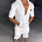 Casual Hooded Sweatshirt 2-Piece Set