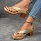⏳ Limited time 50% off! 💥Women’s Summer Chunky Heel Flip Flops（The more you buy, the higher the discount）