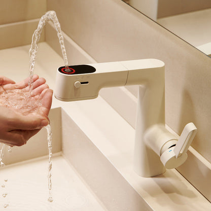 3-Mode Waterflow LED Display Pull Out Basin Faucet