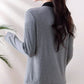 Gift Choice - Woman's Lapel Comfort Fake Two Piece Long Sleeve Top