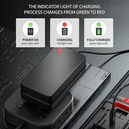 🔥Limited time 50% discount🔥Universal High-Efficiency Lithium Battery Charger Adapter
