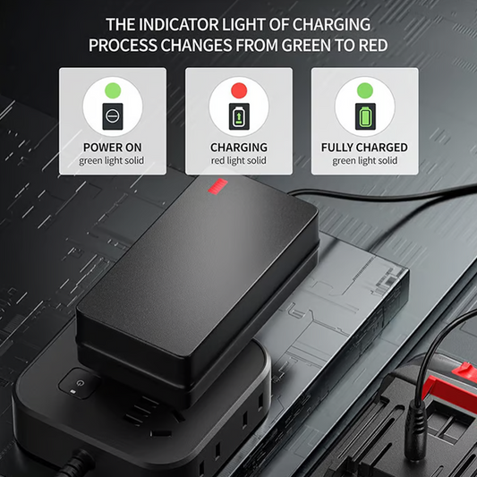 🔥Limited time 50% discount🔥Universal High-Efficiency Lithium Battery Charger Adapter