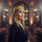 Ancient Cleopatra Beaded Headdress Accessory