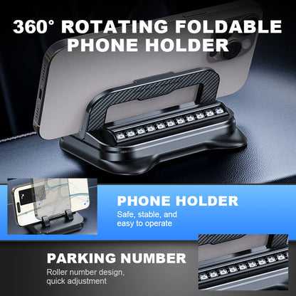 📱 50% OFF NOW! ✨ 360° rotating foldable phone holder – Universal compatibility with a non-slip base for desk, car, and travel 🚗💻