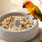 😍Best Sellers 50%OFF🎉2-in-1 Volcanic Rock Bird Food Bowl & Beak Grinder