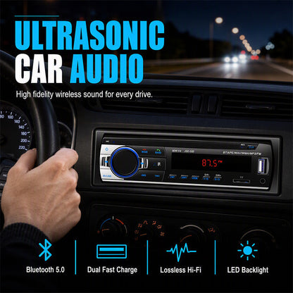 📻 50% OFF NOW! 🔗 Bluetooth Car Radio – Bluetooth 5.0, Dual USB & Lossless Audio (FLAC/APE) – Hands-Free Calling, Crisp Sound 🎵