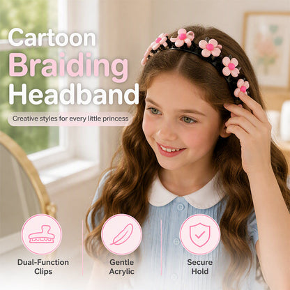 ⏳Buy 2 get 1 free⏰Cute Cartoon Hairband for Girls – Gentle on Kids’ Head, Non-Slip, Lovely Decor for Little Princess🎀🌺