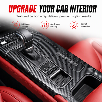 ⏳Time-Limited Special⏰3D/6D Carbon Fiber Interior Trim Film – Self-Adhesive Car Wrap