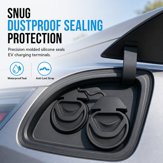 🚗🔌 Integrated Silicone Protective Cover — Waterproof, Dustproof, and Durable ✨
