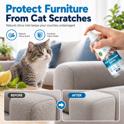 🐱🚫 Cat Scratch Deterrent Spray — Safe, Non-Toxic & Pet-Friendly 🌿