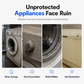 210D Waterproof Dustproof and Sunproof Protective Cover for Front Loading Washing Machine and Dryer