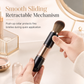 🖌️LAST DAY SALE 50% OFF !!📢Portable Retractable Makeup Brush Set Multifunctional Travel Cosmetic Tool with Powder Blush and Silicone Lip Brush
