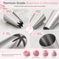 🎂🧁 Multi-Shape Cake Decorating Piping Tips Set — Endless Designs & Easy to Use ✨