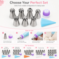 🎂🧁 Multi-Shape Cake Decorating Piping Tips Set — Endless Designs & Easy to Use ✨