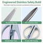 Portable Retractable Safety Scissors for Kids and Adults Multi-Purpose Handheld Scissors for DIY Paper Cutting and Package Opening