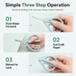 Portable Retractable Safety Scissors for Kids and Adults Multi-Purpose Handheld Scissors for DIY Paper Cutting and Package Opening