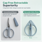 Portable Retractable Safety Scissors for Kids and Adults Multi-Purpose Handheld Scissors for DIY Paper Cutting and Package Opening