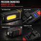 Bright Rechargeable LED Work Light with Magnetic Base Portable Inspection Lamp for Car Repair and Night Market Lighting