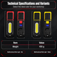 Bright Rechargeable LED Work Light with Magnetic Base Portable Inspection Lamp for Car Repair and Night Market Lighting