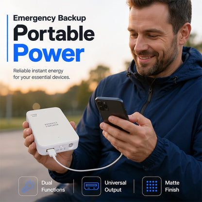🔋50% OFF NOW! Emergency Backup Portable Power Bank – Universal Fast Charger with LED Flashlight, Matte Finish External Battery Pack for Phone Outdoor Camping Travel