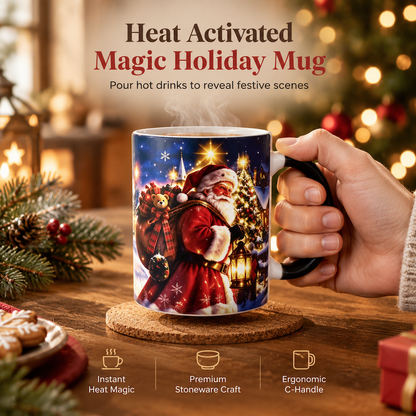 🎄 Festive Sale – 50% OFF! ☕ Christmas Santa Claus Heat-Activated Color-Changing Mug – Watch the Magic Appear with Hot Drinks 🎅✨