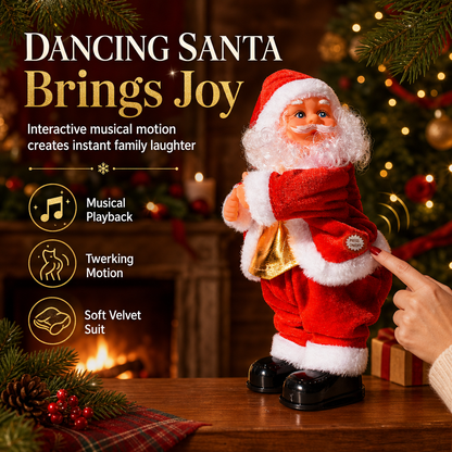 🎅🎶 Dancing Musical Santa Claus Toy — Moves, Sings & Spreads Cheer ✨