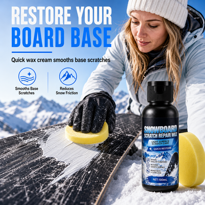 🏂50% OFF NOW! Ski and Snowboard Scratch Repair Wax Emulsion 100ml – Base Restorer & Glide Enhancer, Fills Shallow Scratches, Renews Snowboard Ski Base for Smooth Snow Gliding