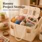 📢📢 50% OFF !! ⏰Canvas Yarn Storage Bag—Feeding Holes, Needle Pockets, Tangle-Free Knitting, Limited Stock!