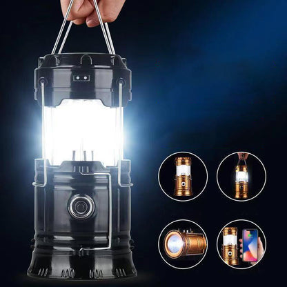 ☀️🔦 Solar Powered Retractable Camping Light — Solar Charging & Cordless Convenience ✨